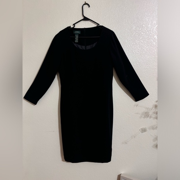 Ralph Lauren Elegant Black Dress Size 12 - Picture 2 of 6
